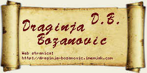 Draginja Božanović vizit kartica